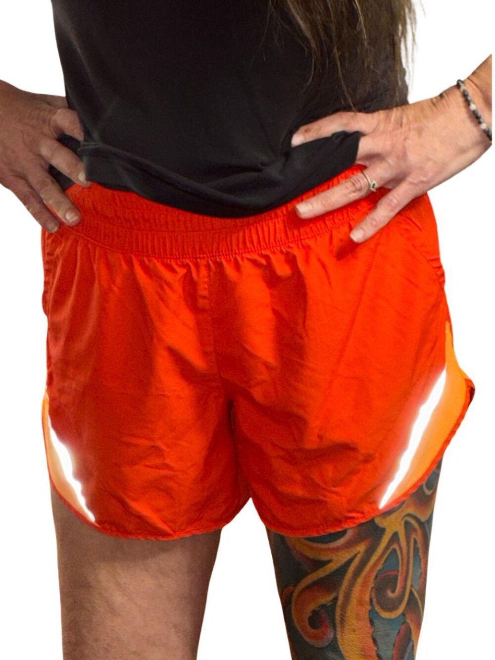 Sz.M (8-10)*Athletic Works*Bright Orange Running Shorts